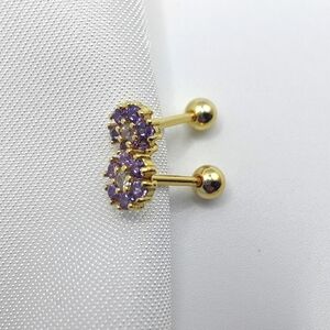 925 Sterling Silver Flower Stud Earrings